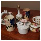 Lot of Ceramics w/ Handbell Lot of Ceramics w/ Handbell