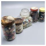 Small Jars of Antique & Vintage Buttons Small Jars of Antique & Vintage Buttons
