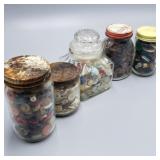 Small Jars of Antique & Vintage Buttons