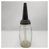 Vintage Glass Oil Jar Vintage Glass Oil Jar