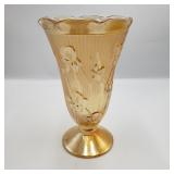 Vintage Iris and Herringbone 9" Vase