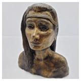 Vintage Ceramic Native American Bust