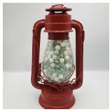 Vintage Sun Brand Lantern w/ Marbles Vintage Sun Brand Lantern w/ Marbles