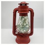 Vintage Sun Brand Lantern w/ Marbles