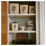 Contents of Left Cabinet w/ Canisters & Baking