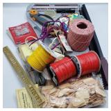 Box of Crafting Tools and Art Supplies