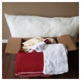 Box of Upholstery Fabric w/ Pillow Box of Upholstery Fabric w/ Pillow