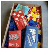 Flat of Poker Chips & Dominoes Flat of Poker Chips & Dominoes