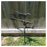 Cast Hunting Dog Weather Vane