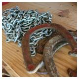 Set of 4 Vintage Royal Horseshoes w/ Chain Set of 4 Vintage Royal Horseshoes w/ Chain