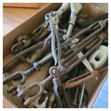 Flat of Tools & Hardware w/ Porcelain Insulator Flat of Tools & Hardware w/ Porcelain Insulator
