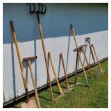 Large Lot of Vintage Tools w/ Axe & Picks Large Lot of Vintage Tools w/ Axe & Picks