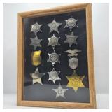 Vintage Sheriff's Badge Display Vintage Sheriff's Badge Display