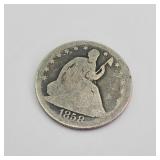 1858 Seated Liberty Half Dollar