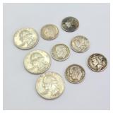 Lot of Silver Quarters & Dimes