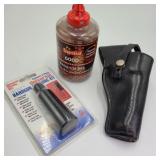 Leather Holster, Cleaning Kit, & BBs