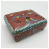 Small Cloissone Enamel Hinged Chest