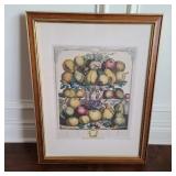 Vintage Fletcher Pear & Fruit Engraving