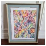Barbara Graves 'Two Lips' Original Watercolor