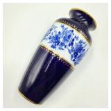 Royal Porzellan Bavaria Echt Cobalt Vase
