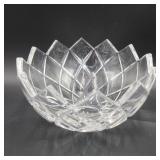 Diamond Pattern Mikasa Crystal Bowl