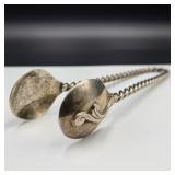 Antique Revere Silversmiths Sterling Tongs (76.5g)