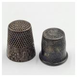 Antique Sterling Silver Thimbles