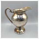 Silver on Copper 'B' Monogramed Pitcher