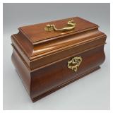 Mahogany Williamsburg Restoration Jewelry Chest