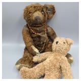 Antique Teddy Bear Exorcism w/ Vintage Rosary