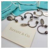 5 Tiffany & Co. Sterling Silver Keychains