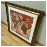 Modern Orange Flower Art