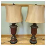 Modern Burgundy Table Lamps