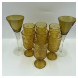 Box #11 Collectible Amber Glasses