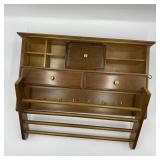 Box #20 Wood Wall Mount Jewelry Organizer