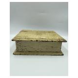 Box #70 Vintage Wooden Box w/Miscellaneous Inside