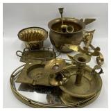 Box #91 Brass Lot with Mirror Tray