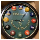 Box #97 Tavern & Billiards Clock