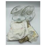 Box #111 Banana Split Dishes Wrapped in Vintage