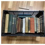 Box #124 Vintage Books in Plastic Tote