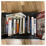 Box #123 Books in Plastic  Tote