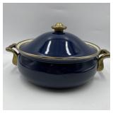 Box #160 Cobalt Blue Enamel Pot