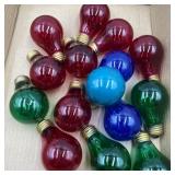 Box #162 Colored Light Bulbs