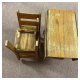 Box #206 Childs Drop Leaf Table W/Chairs 1