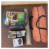 CampingAir Pumps, 4 Man Tent, Sleeping Bag