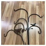 3 Iron Yard Stakes for Bird Feeders