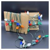 Vintage Christmas Lights 2 Strands 24 Lights Each