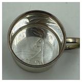 Towle Sterling 34 Grams Baby Cup W/Rabbit Pressed