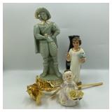 Figurines & Golden Rose