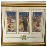 Commemorative Clown Art Signed 21 x 24
